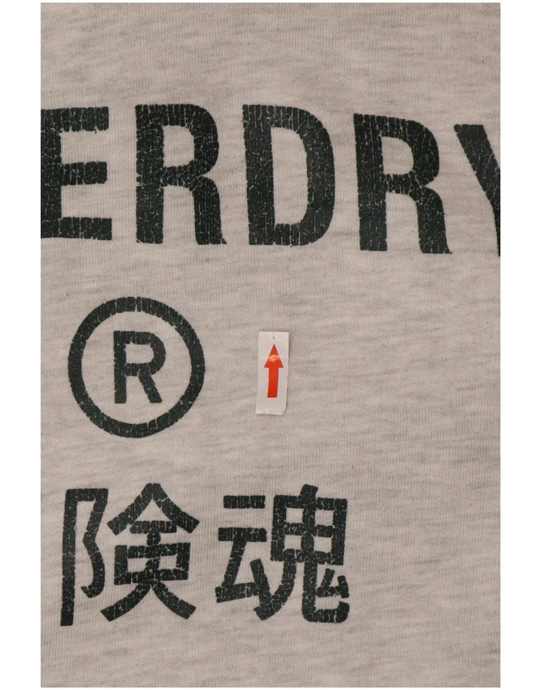 Superdry Grafisk hættetrøje til mænd mellemgrå bomuld