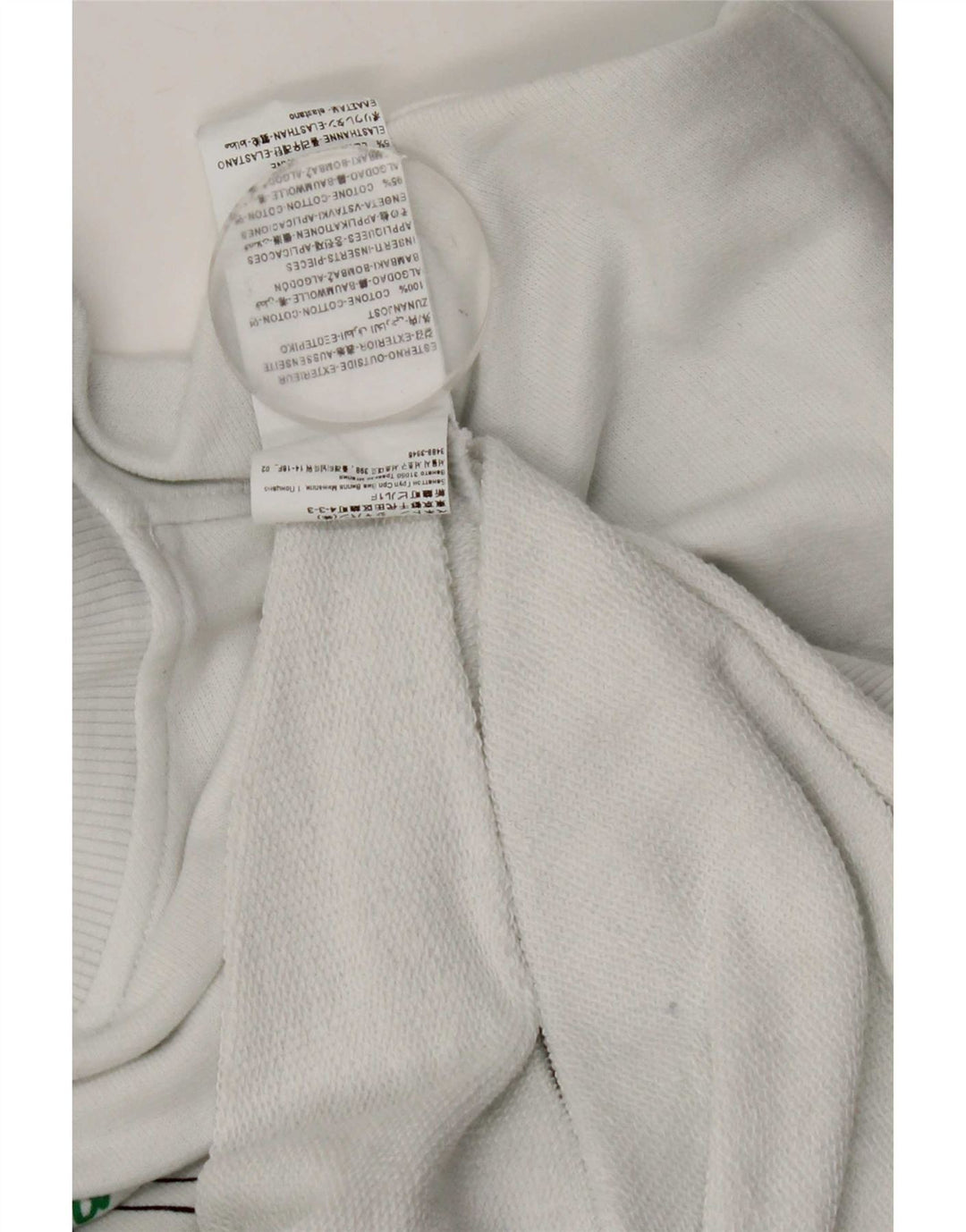 Benetton Herre Peanuts Graphic Sweatshirt Jumper Medium White Colourblock