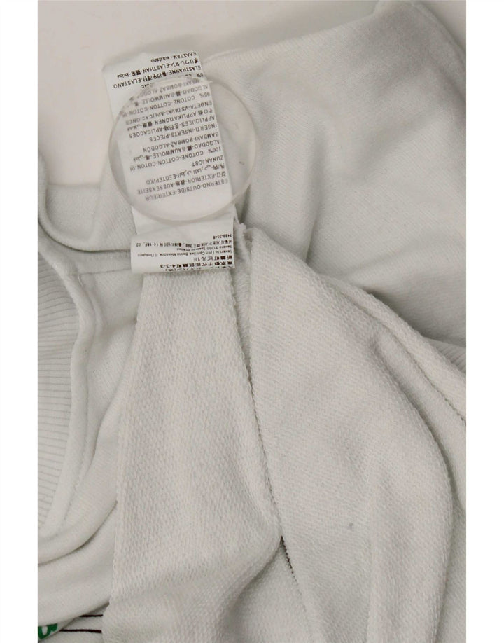 Benetton Herre Peanuts Graphic Sweatshirt Jumper Medium White Colourblock