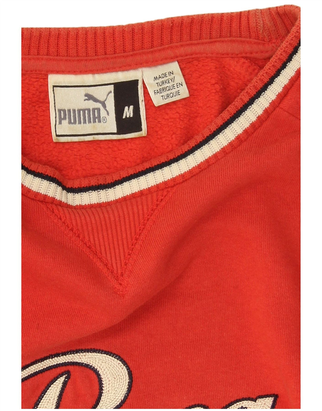 Puma Herre Grafisk Sweatshirt Jumper Medium Rød Bomuld