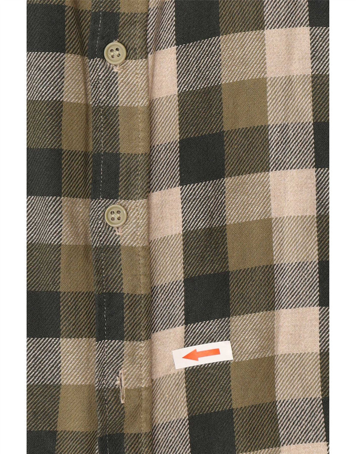 MC Gregor Flannelskjorte til mænd Størrelse 44 XL Grøn Plaid