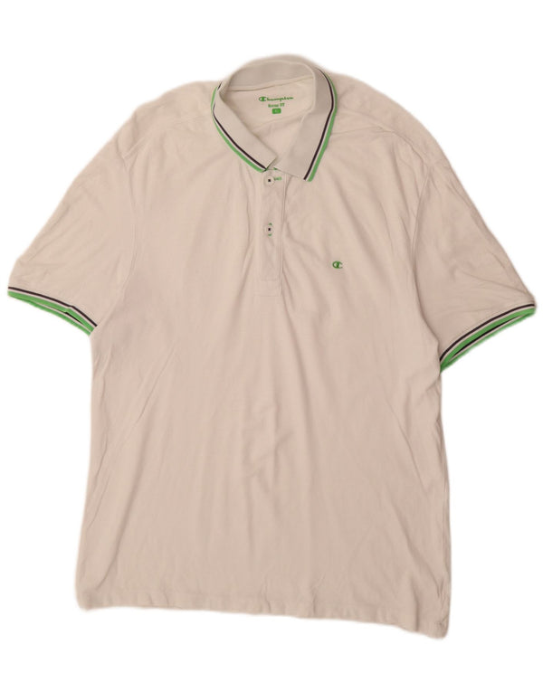 CHAMPION Heritage Fit Polo Shirt XL Hvid
