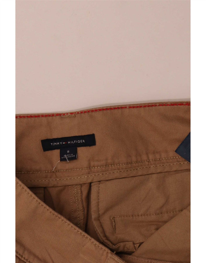 Tommy Hilfiger lige nederdel til kvinder US 8 Medium W32 brun bomuld