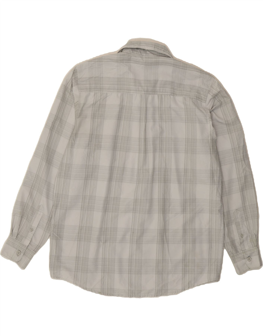 WRANGLER Mens Shirt Large Grey Check Polyester Vintage Wrangler and Second-Hand Wrangler from Messina Hembry 