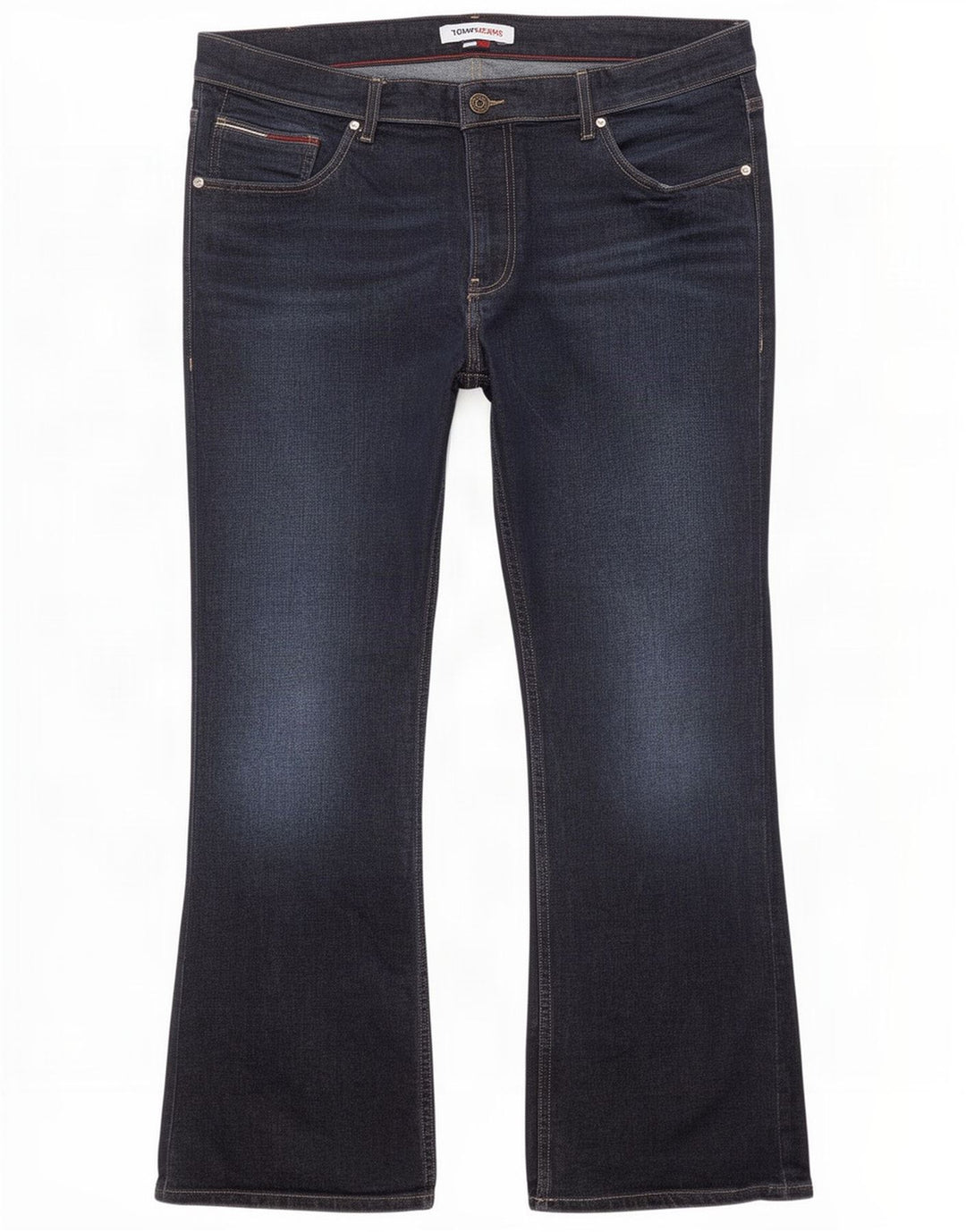 Tommy Hilfiger Dame Ryan Regular Bootcut Jeans W38 L30 Marineblå Bomuld