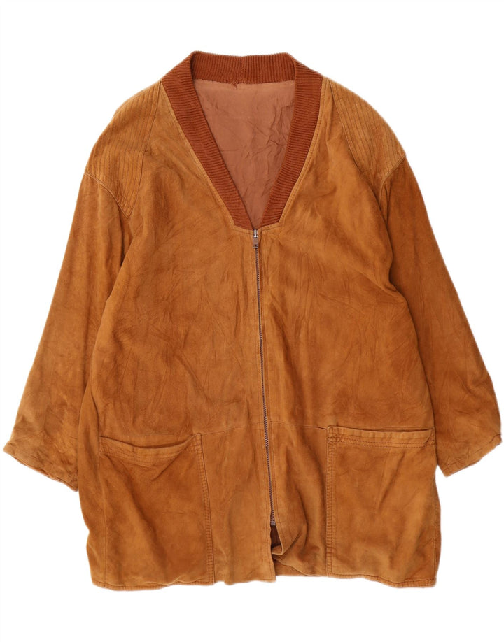 Vintage herre ruskindsjakke UK 40 Large Brown