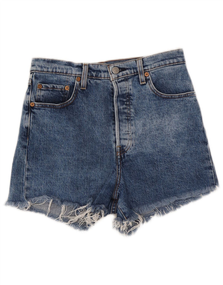 Levi's Dame Ribcage Denim Shorts W28 Medium Blue Bomuld