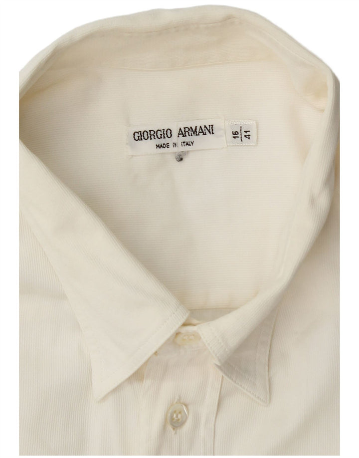 GIORGIO ARMANI Herreskjorte str. 16 41 Large Off White