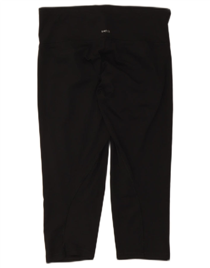 Adidas Dame Climalite Capri Leggings UK 12/14 Medium Black Polyester