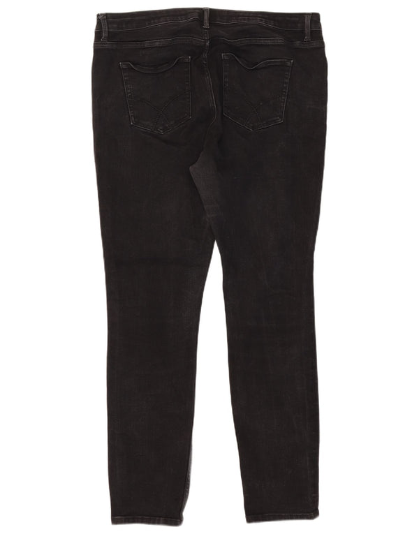Besætningstøj Dame Skinny Jeans UK 18 XL W36 L29 Sort Bomuld