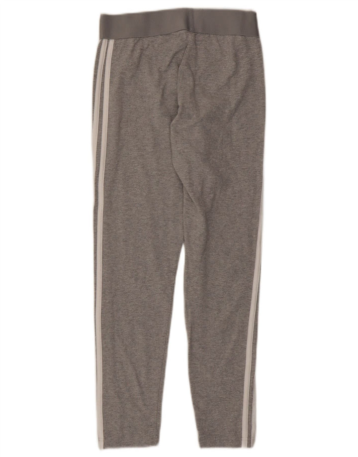 Adidas Dame Leggings UK 12/14 Medium Grey Bomuld