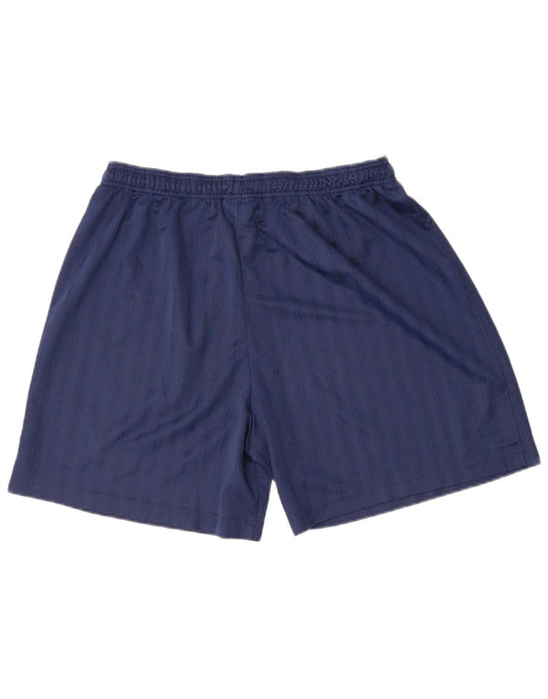 Umbro Herre Sportshorts XL Navy Blue Pinstripe Polyester