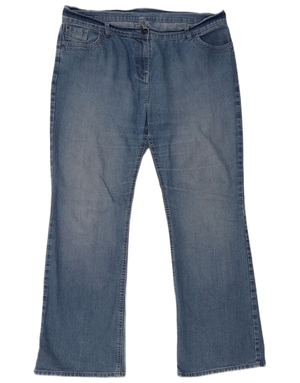 Marks & Spencer Dame Bootcut Jeans UK 18 XL W38 L30 Blå Bomuld
