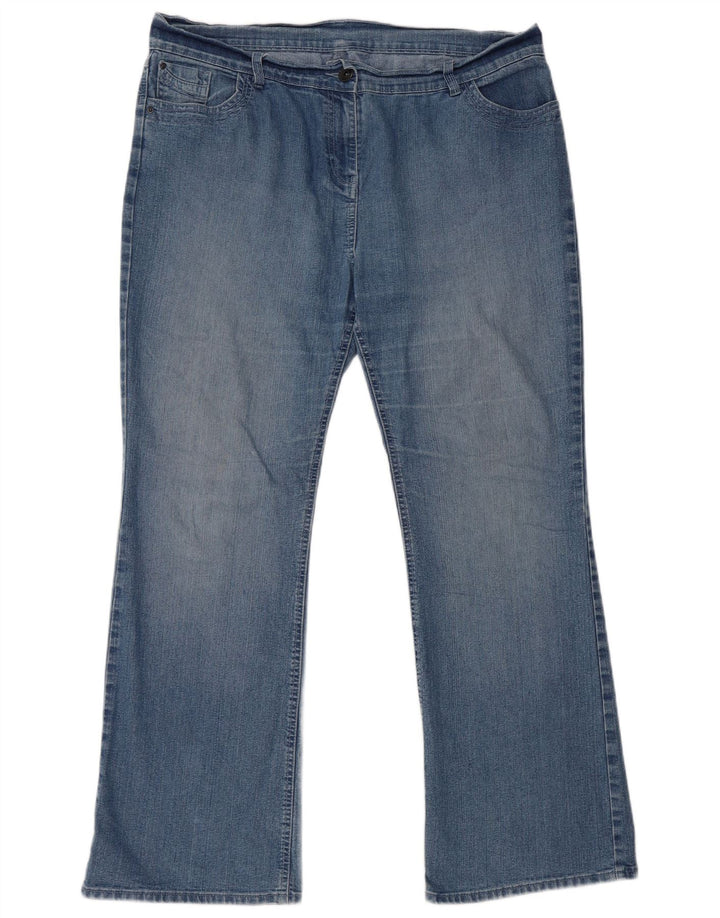 Marks & Spencer Dame Bootcut Jeans UK 18 XL W38 L30 Blå Bomuld