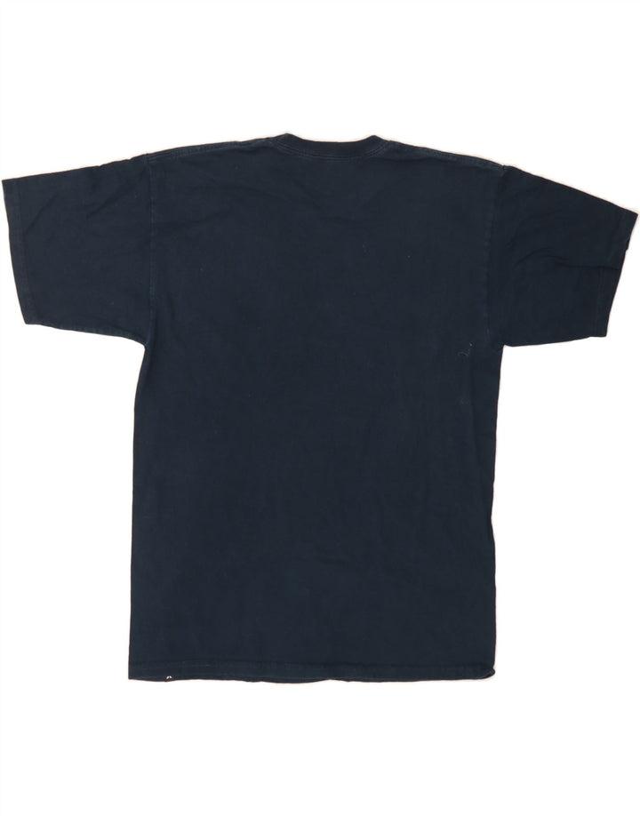 HURLEY Mens Graphic T-Shirt Top Medium Navy Blue Cotton Vintage Hurley and Second-Hand Hurley from Messina Hembry 