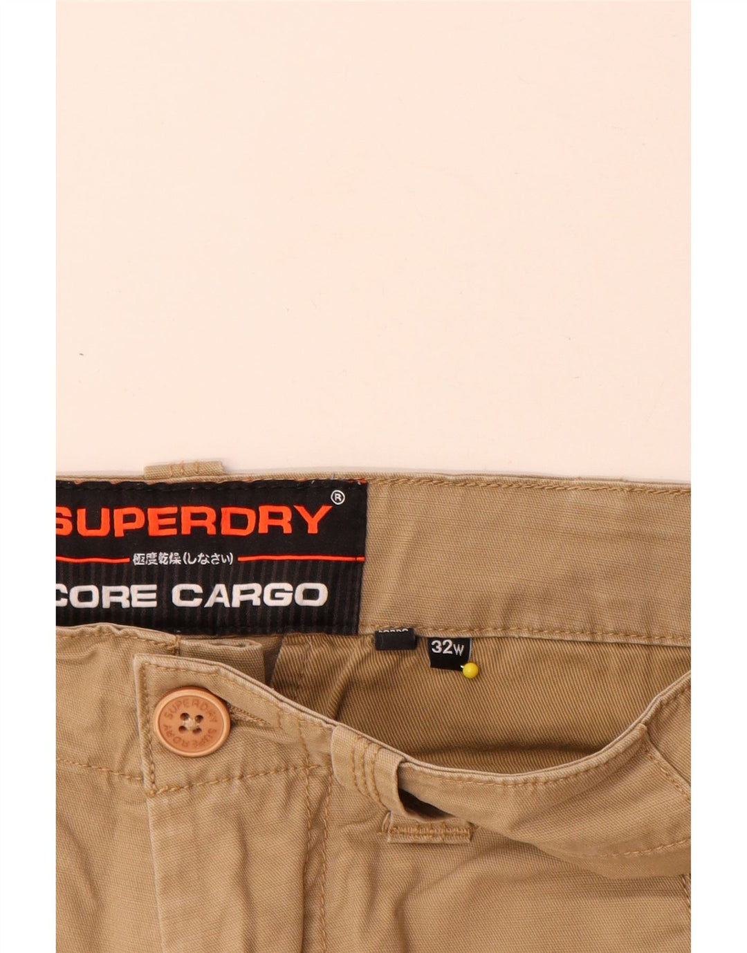 Superdry Herre Cargo Shorts W32 Medium Beige Bomuld