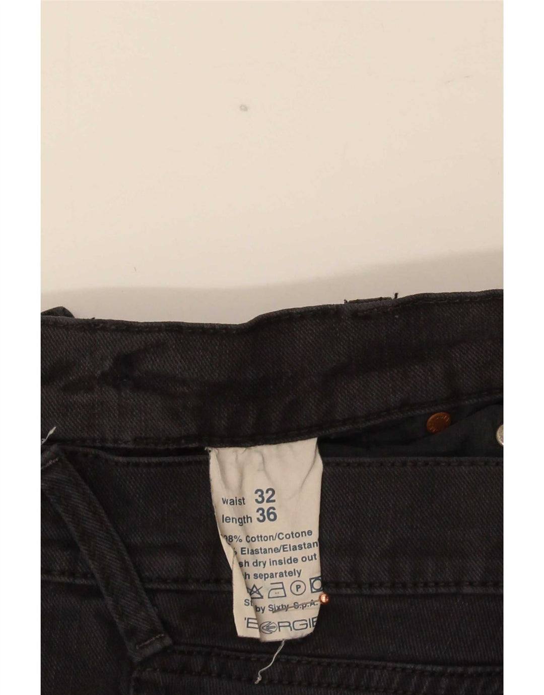 Energie Dame Slim Jeans W32 L36 Sort Bomuld