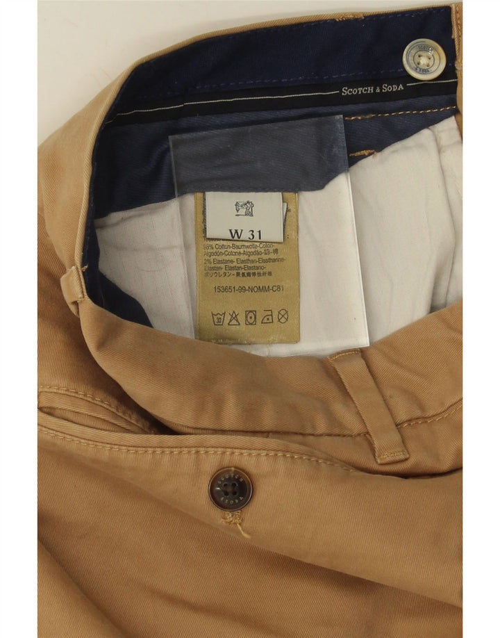 SCOTCH & SODA Mens Chino Shorts W31 Medium Beige Cotton Vintage Scotch & Soda and Second-Hand Scotch & Soda from Messina Hembry 