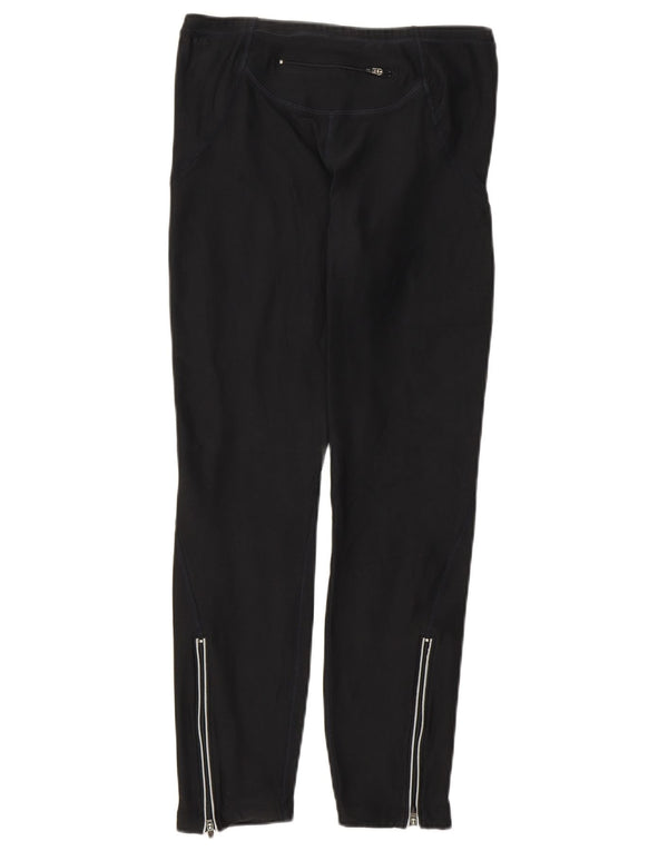 Nike Womens Crop Leggings UK 10/12 Medium Black Polyester Sports