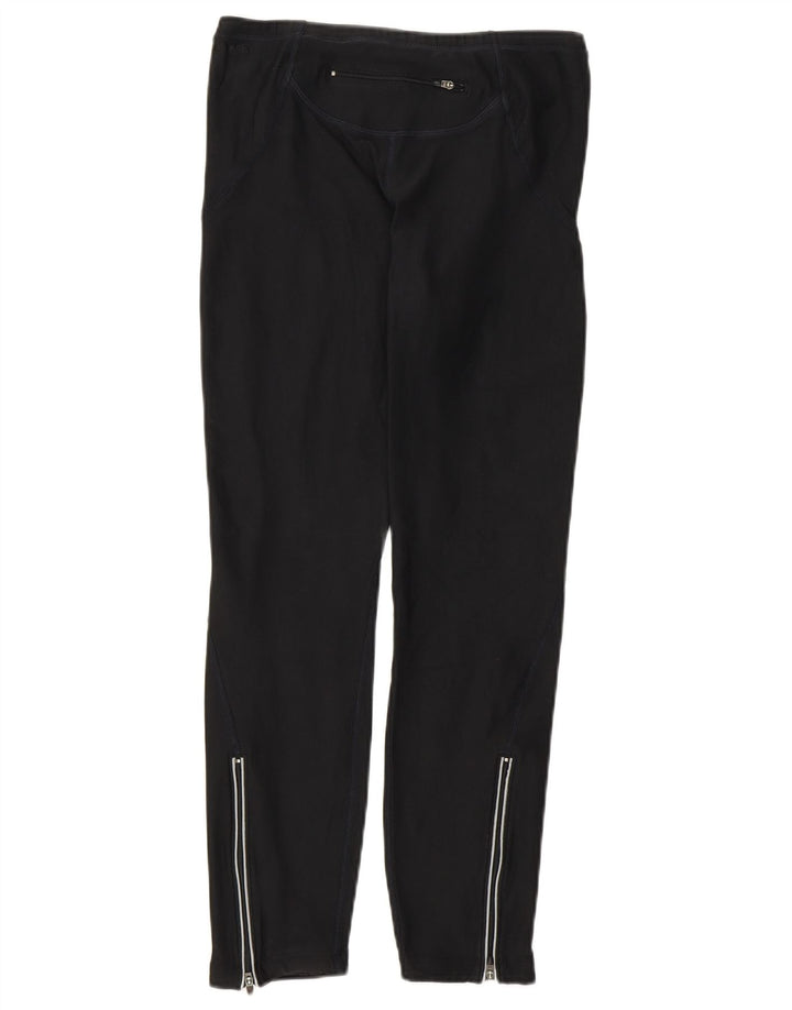 Nike Womens Crop Leggings UK 10/12 Medium Black Polyester Sports