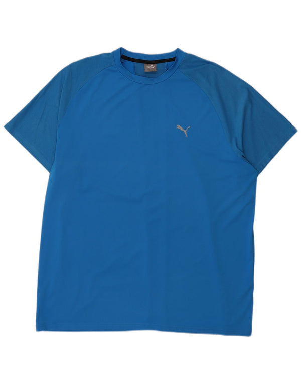 Puma Herre T-Shirt Top 2XL Blå