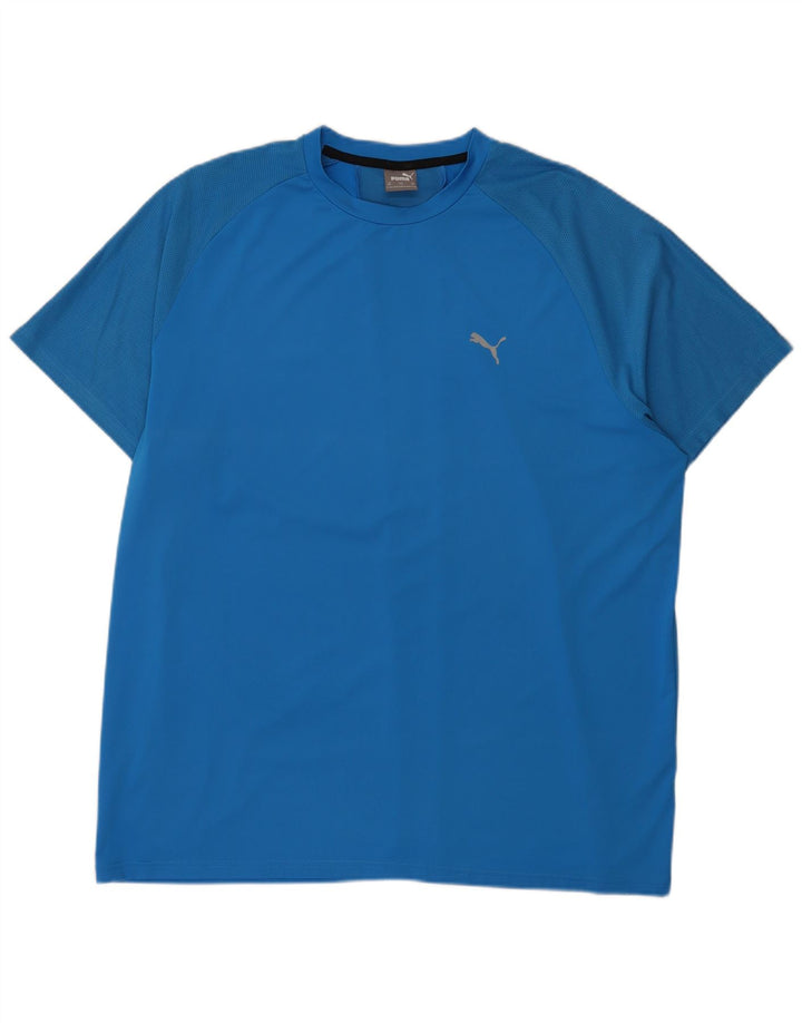Puma Herre T-Shirt Top 2XL Blå