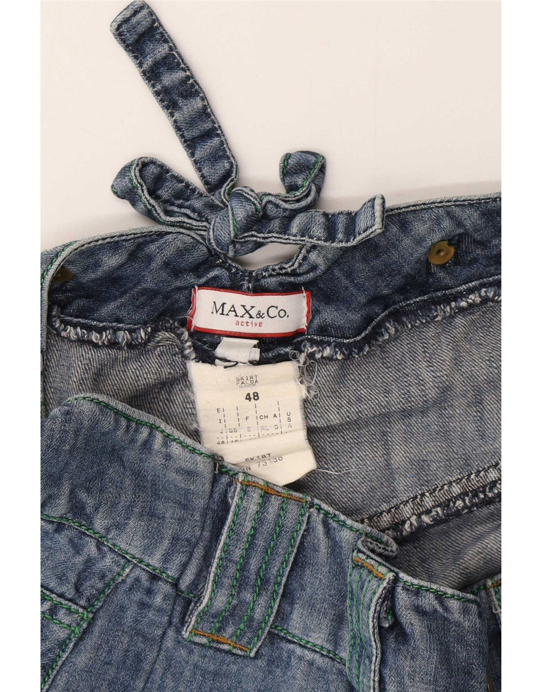 Max&Co. Dame mini denim nederdel UK 16 Large W32 Blue Cotton