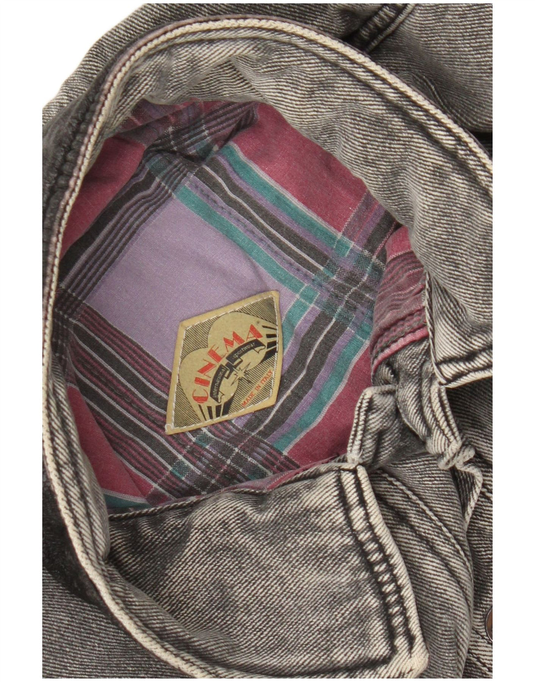 Vintage Herre denimjakke UK 40 Large Grå