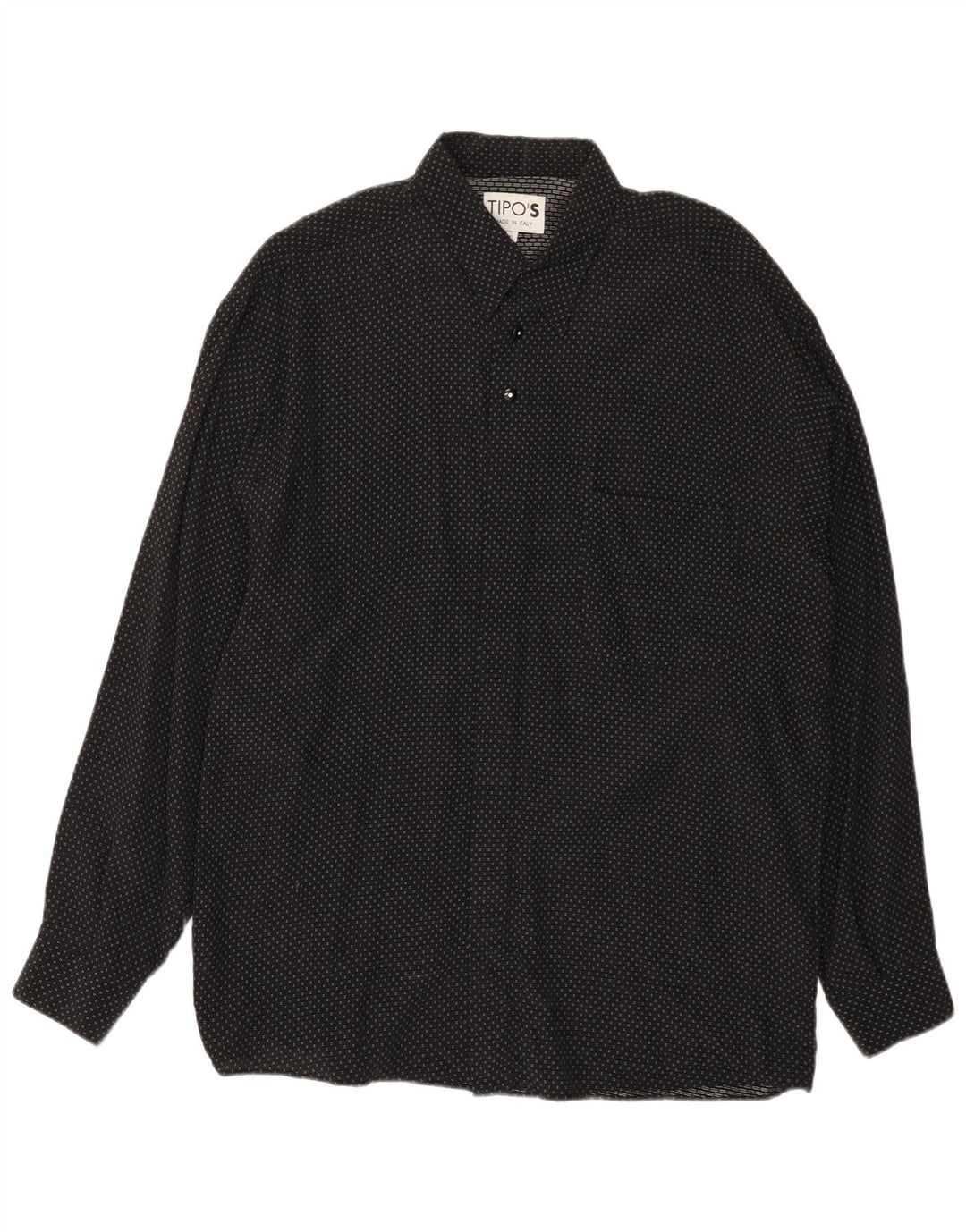 Tipo' S Herreskjorte XL Sort Plettet Viscose
