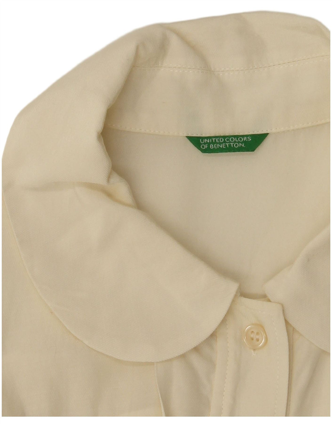Benetton Dameskjortebluse UK 14 Large Off White