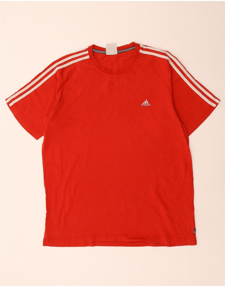 Adidas Herre T-Shirt Top Stor Rød Bomuld