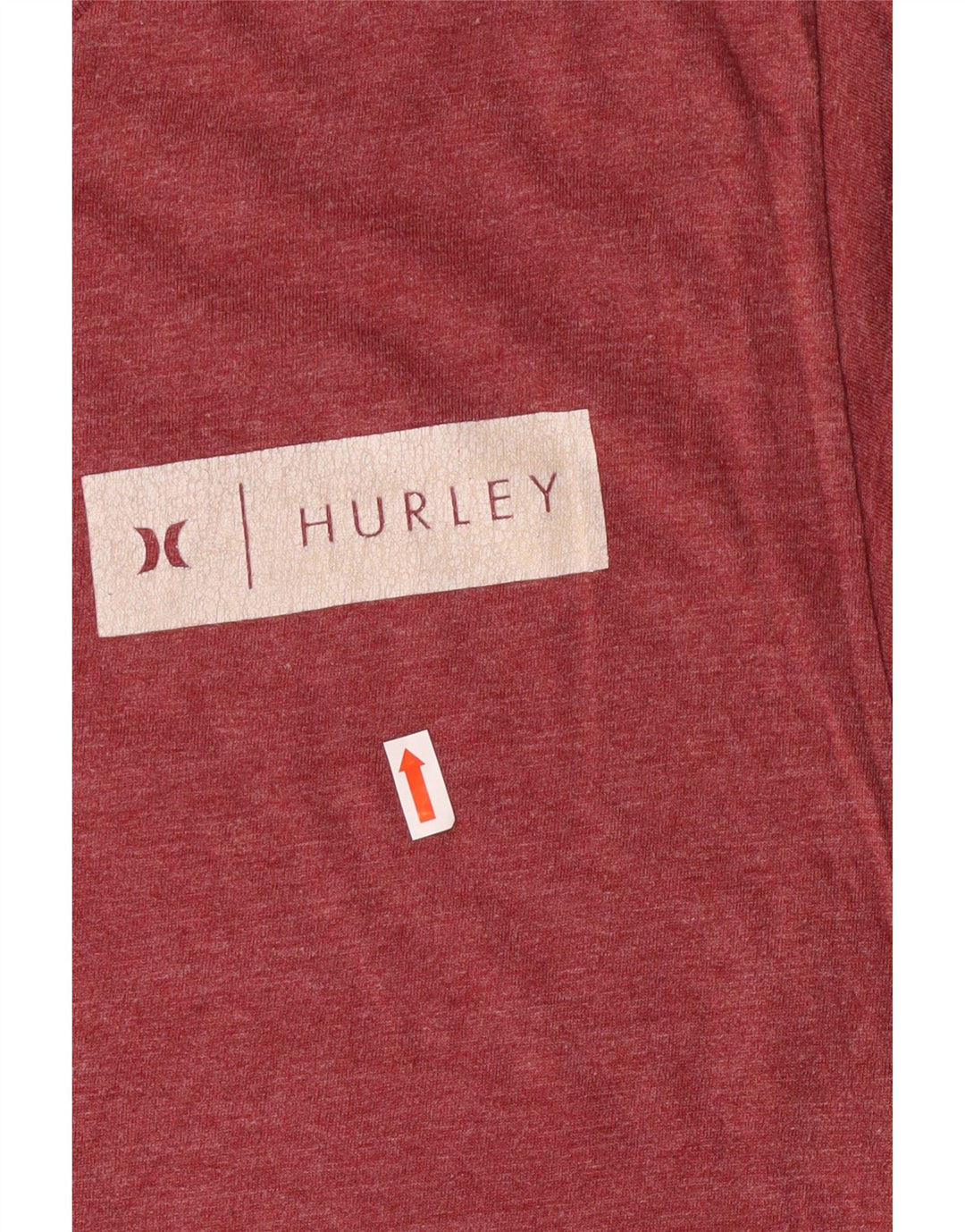 Hurley Herre T-shirt Medium Bourgogne bomuld