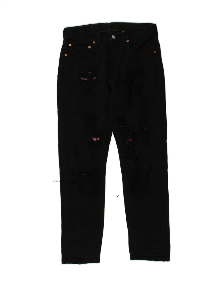 LEVI'S Mens Straight Jeans W31 L28 Black Cotton Vintage Levi's and Second-Hand Levi's from Messina Hembry 