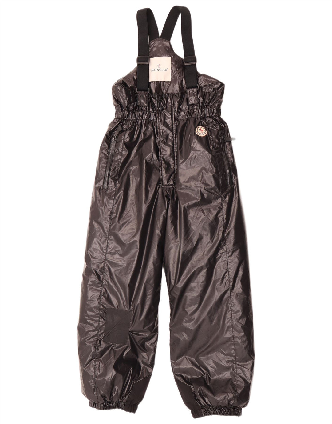 Moncler Drenge Dungarees Skibukser 9-10 År Sort Polyamid Vinter