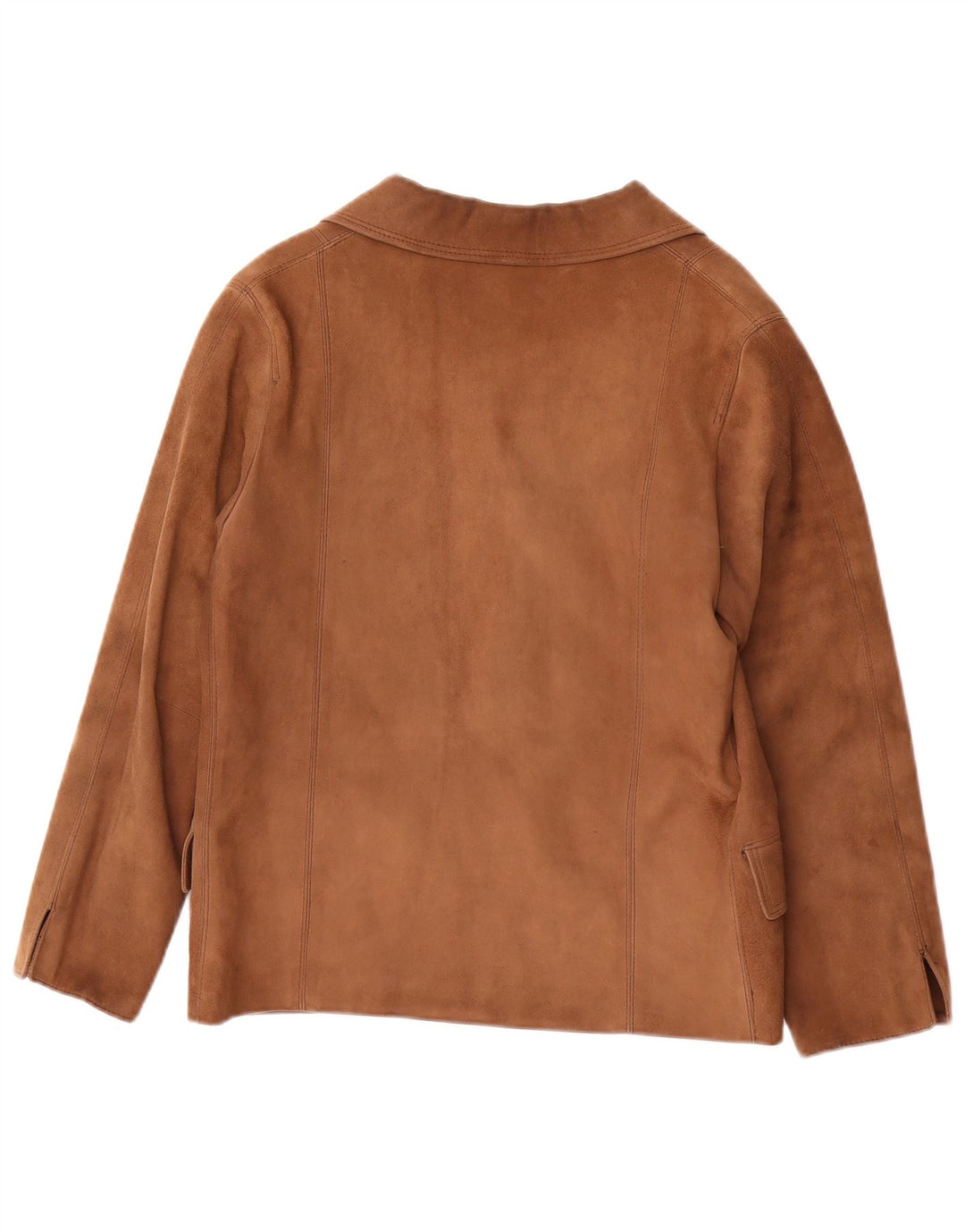 Dallara Dame 3-knaps ruskindsblazerjakke UK 14 Medium Brun