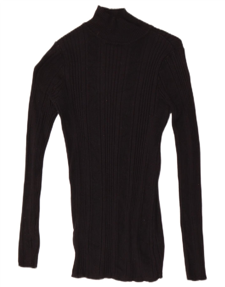 Marks & Spencer Dame Top Langærmet UK 10 Small Black Viscose