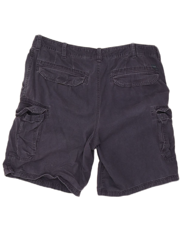 Izod Herre Cargo Shorts W38 XL Marineblå Bomuld