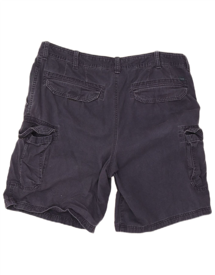 Izod Herre Cargo Shorts W38 XL Marineblå Bomuld