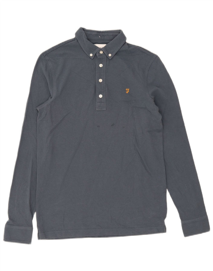 Farah Herre Pullover Shirt Lille marineblå bomuld