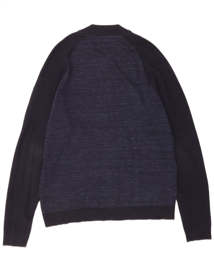 Jack & Jones Herre cardigan sweater XL Navy Blue Flecked