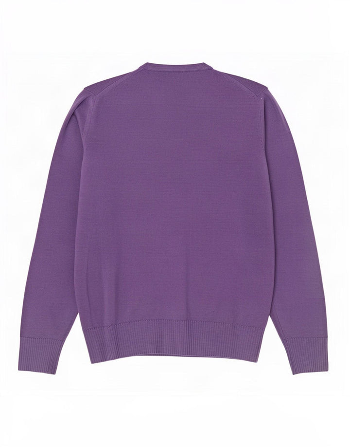 Zara Herre V-hals sweater Stor lilla uld