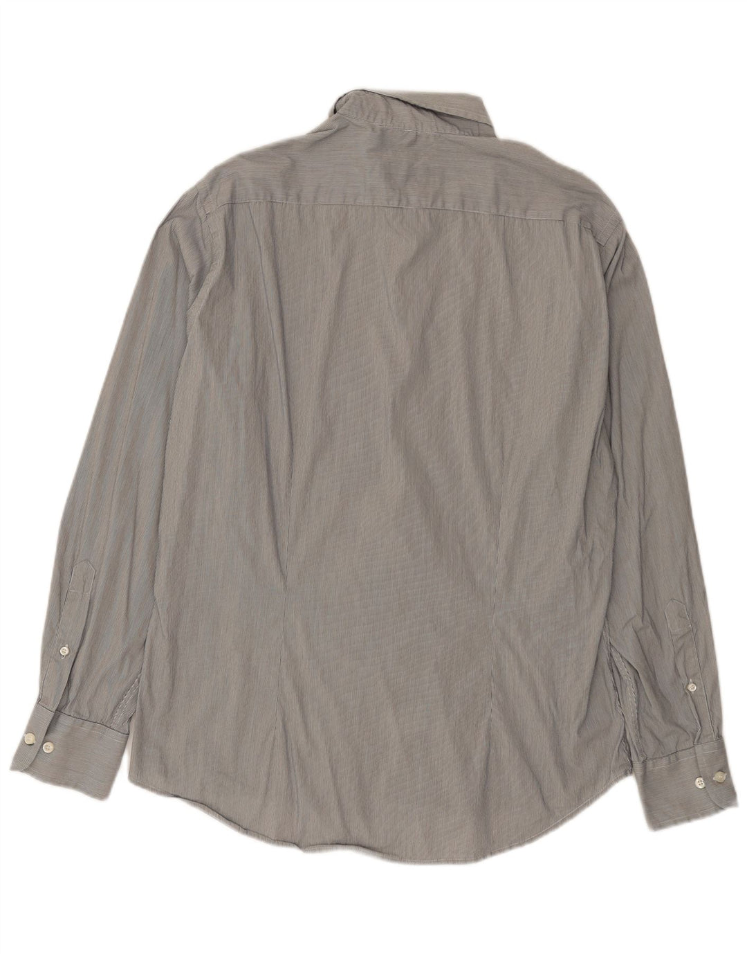 FRED PERRY Herre Slim Fit skjorte XL Grå nålestribet bomuld