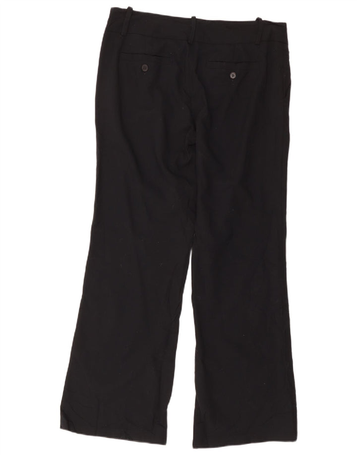 Zara Dame Bootcut Chino Bukser EU 40 Medium W30 L28 Sort Polyester