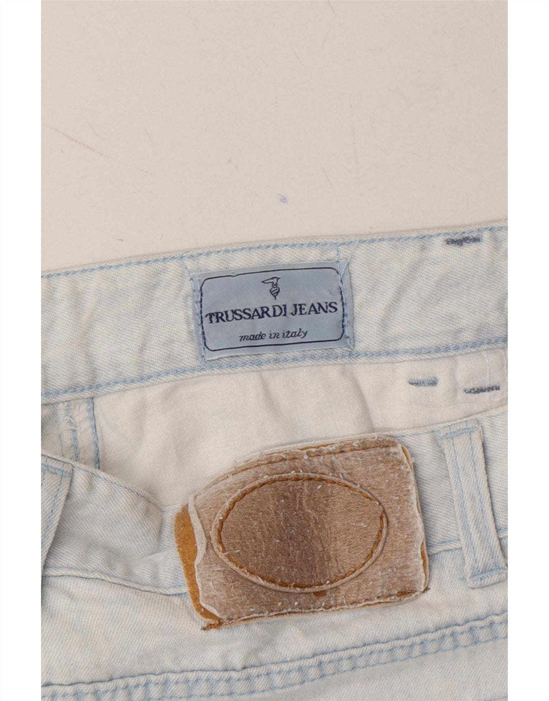 TRUSSARDI Womens Straight Jeans W28 L29 Blue Vintage Trussardi and Second-Hand Trussardi from Messina Hembry 