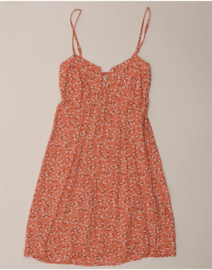 BILLABONG Womens Sundress UK 8 Small Orange Floral Vintage Billabong and Second-Hand Billabong from Messina Hembry 