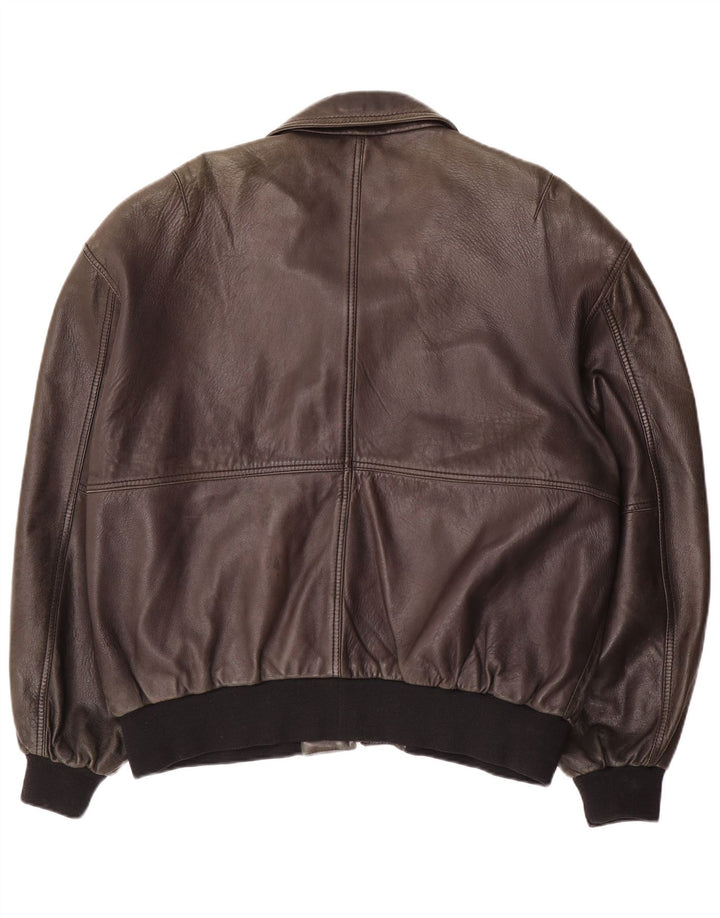 Liberty Herre Læderjakke IT 54 2XL Brunt Læder