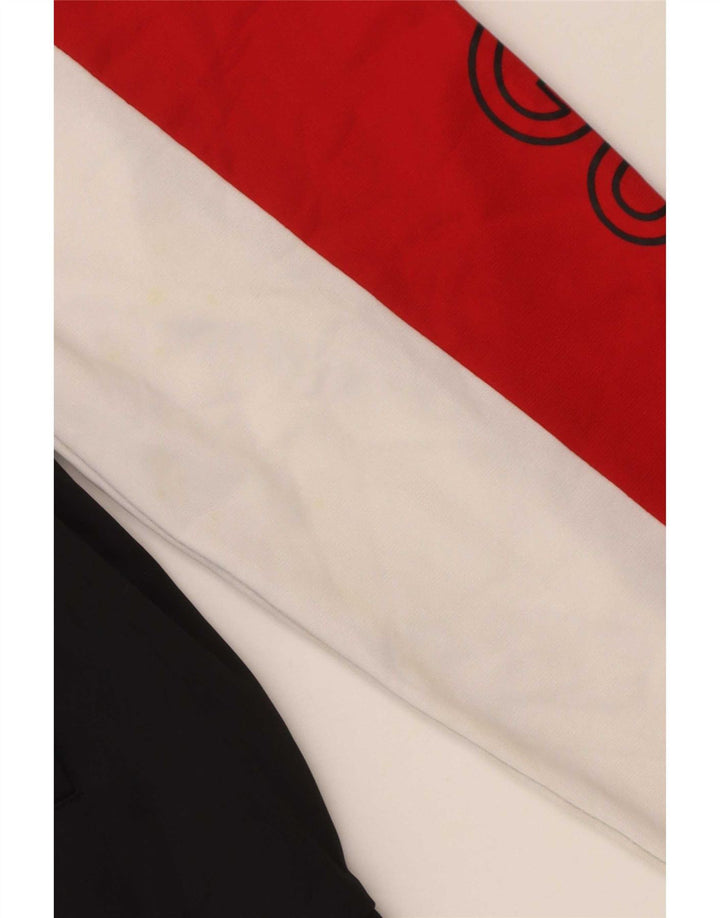 Guess Herre grafisk træningsdragt Topjakke Medium Sort Colourblock Polyester