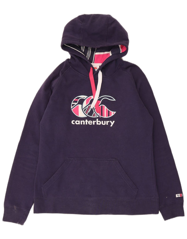 Canterbury Dame Uglies Grafisk Hoodie Jumper UK 12 Medium Navy Blue