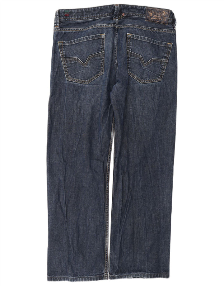 Diesel Straight Jeans til mænd W34 L29 Blå Bomuld