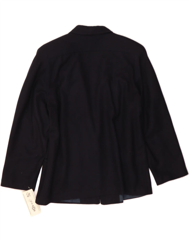 VINTAGE Womens 1 Button Blazer Jacket UK 14 Medium Black Vintage Vintage and Second-Hand Vintage from Messina Hembry 